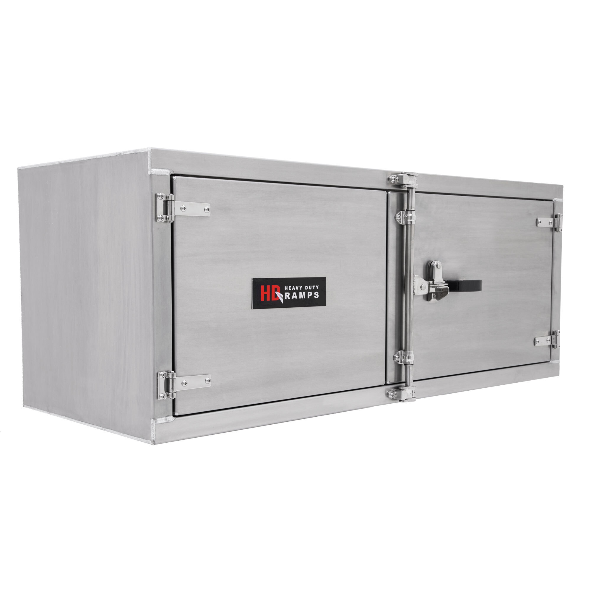 Heavy Duty Ramps, 60in. Lockable Underbody Trailer Toolbox, Aluminum, Model# TC-242460